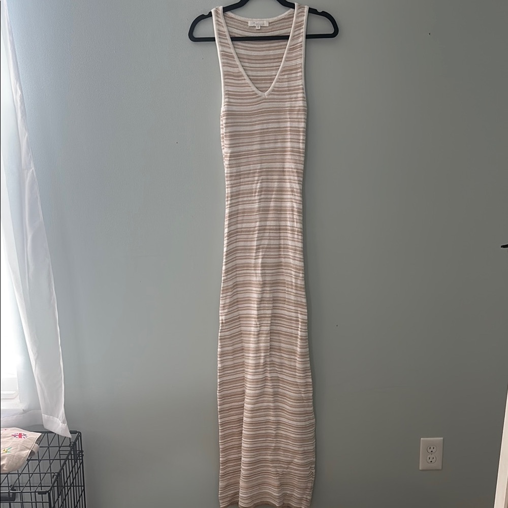 City Beach Striped Sweater Maxi Dress